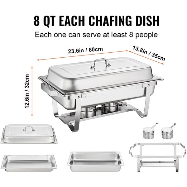Catering Chafing Dish Buffet Food Warmer Set - Image 4