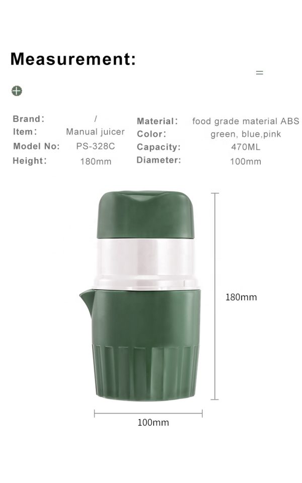 Plastic Handheld Manual Juicer - Image 2