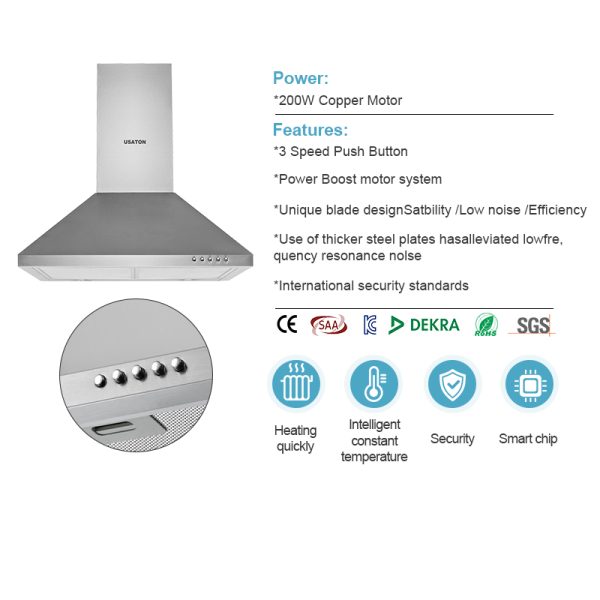 Pyramid Kitchen Range Exhaust Hood - Image 2