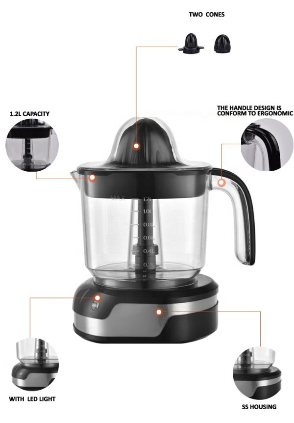 Electric Manual Press Citrus Juicer - Image 3