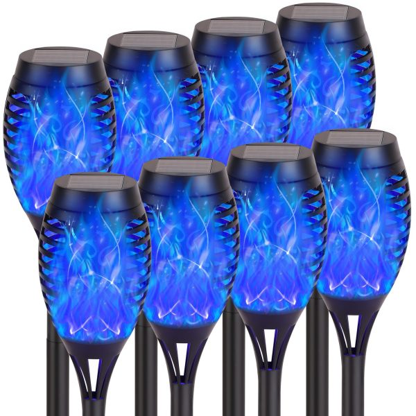 Vivid Flickering Flame Solar Led Flame Garden Light Lamp - Image 4