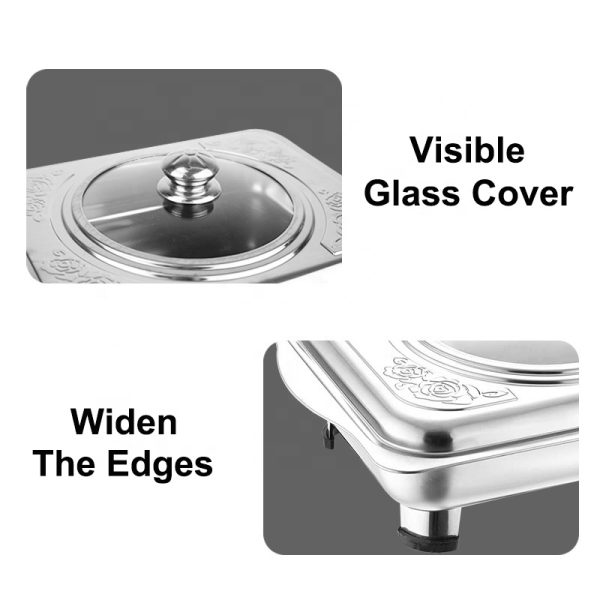 Silver Chafing Dish Buffet Food Warmer - Image 4