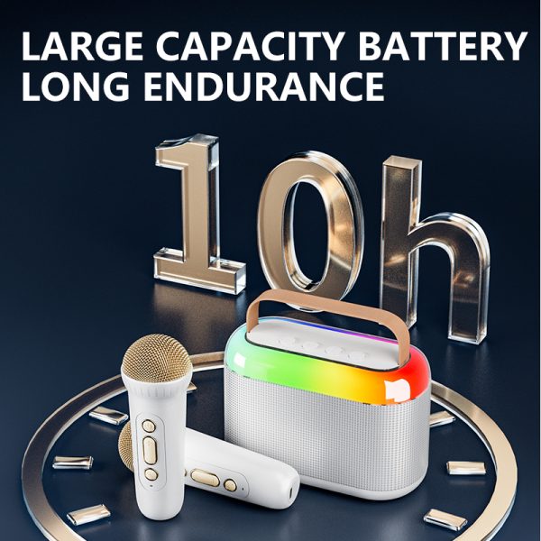 Y3 Double Wheat Portable Bluetooth Speaker Microphone Set - Image 3