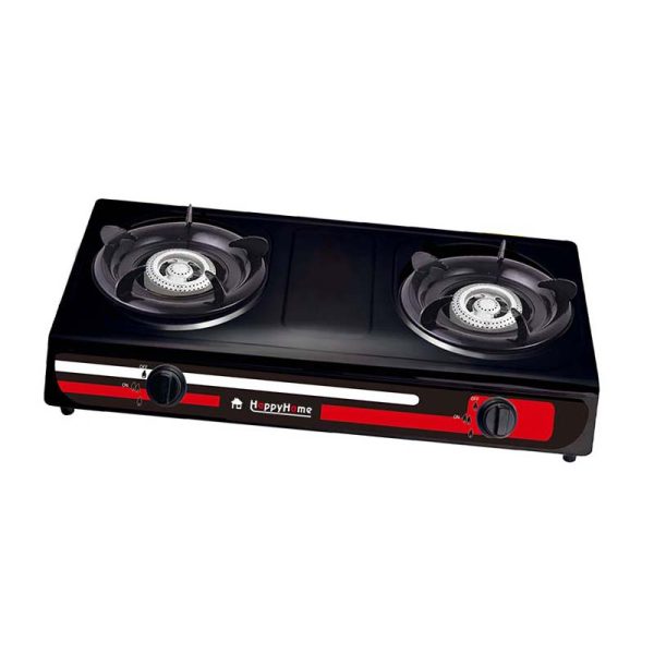 Double Burner Cooktops Gas Stove Cooker With Stainless Steel Panel - Image 2