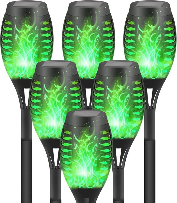 Vivid Flickering Flame Solar Led Flame Garden Light Lamp - Image 3
