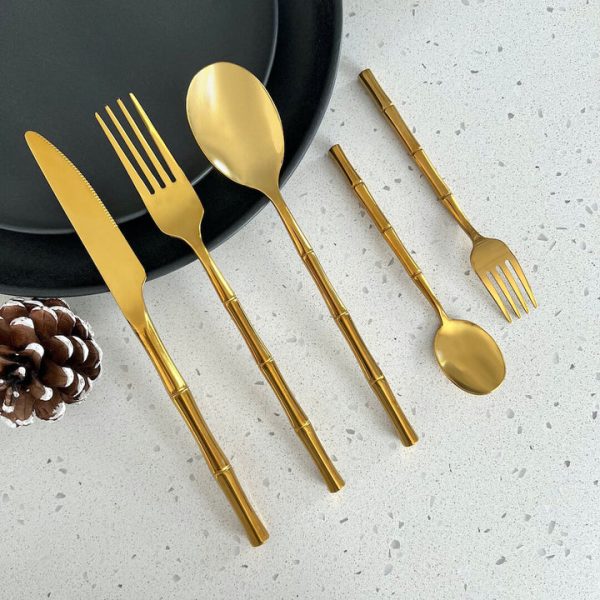Luxury Gold Flatware Cutlery Set - Image 2