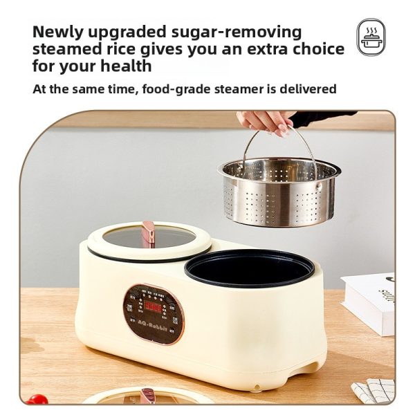 Dual-In-One Steaming Cooking Electric Pot Household Multifunctional Rice Cooker - Image 3