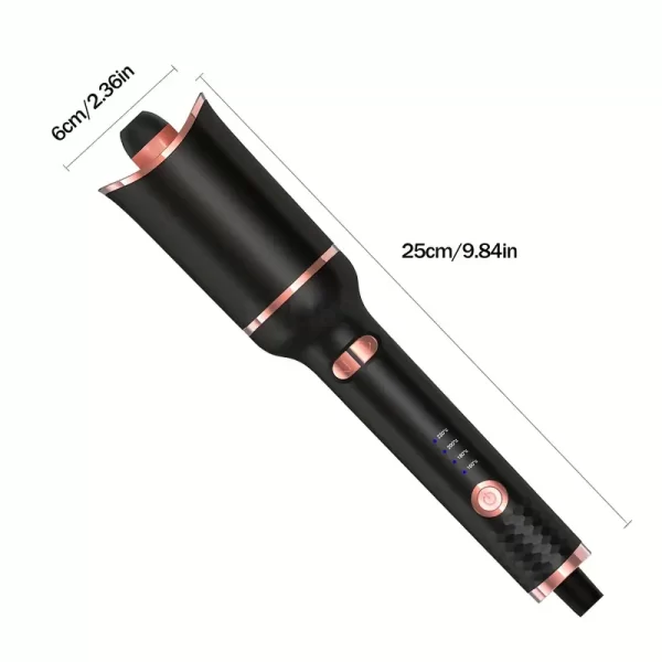 Automatic Hair Curling Device With a Rotating Barrel, Adjustable Temperature Settings And Timer - Image 2