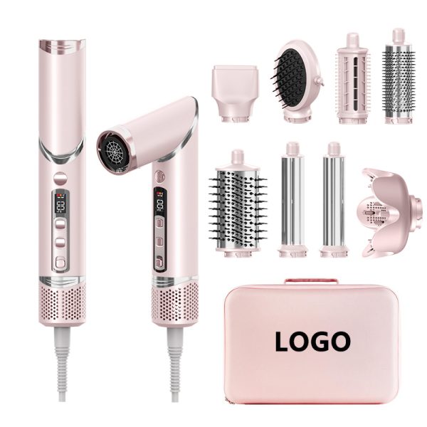 Brand Hot Air Brush Styler Professional Foldable Hiar Dryer 8 in 1 Dryer Machine for Hair Multi Styler