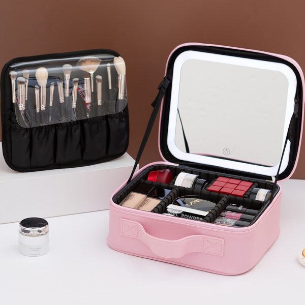 Portable Travel Make up Bag With Led Mirror