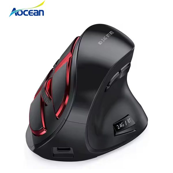 2.4Ghz Lift Wireless Mouse USB Type C Rechargeable Mice Silent Ring Ergonomic Vertical Mouse for PC Computer