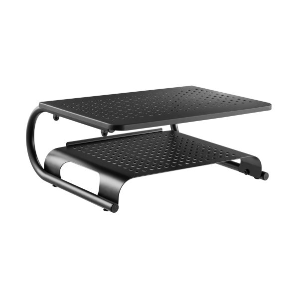 Adjustable Display Riser Black Metal Flat Plate Platform - Image 3